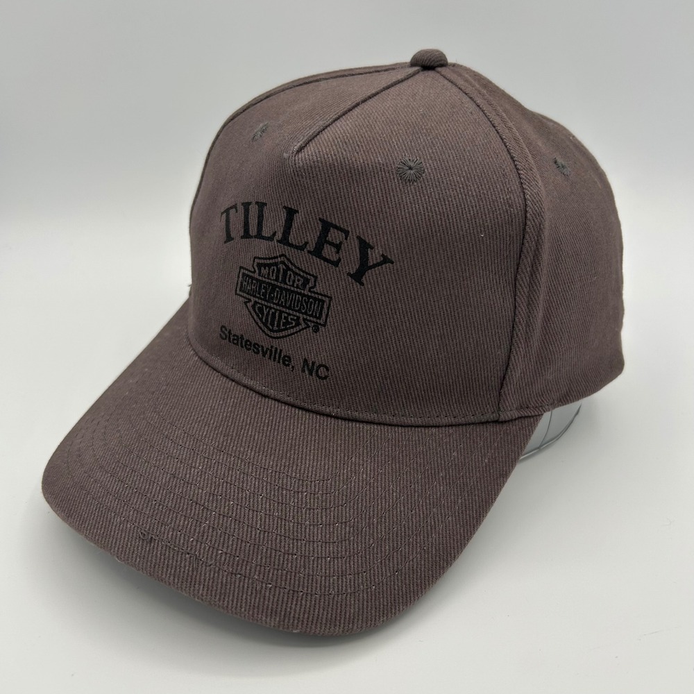 Harley-Davidson Hat Tilley Statesville NC Mens OSFM Brown Biker Streetwear